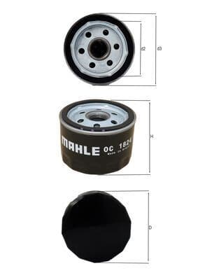 Filtru ulei MAHLE OC 1824