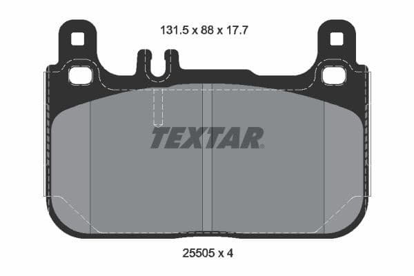 set placute frana,frana disc TEXTAR Q+ 2550501