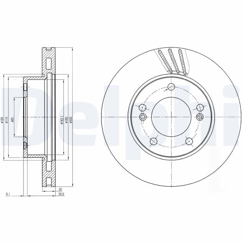 Disc frana DELPHI BG4207