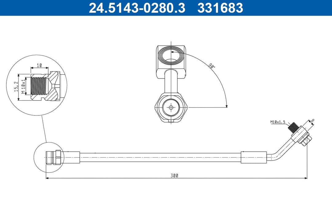 Furtun frana ATE 24.5143-0280.3
