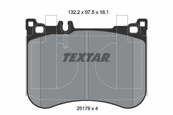 set placute frana,frana disc TEXTAR 2517901