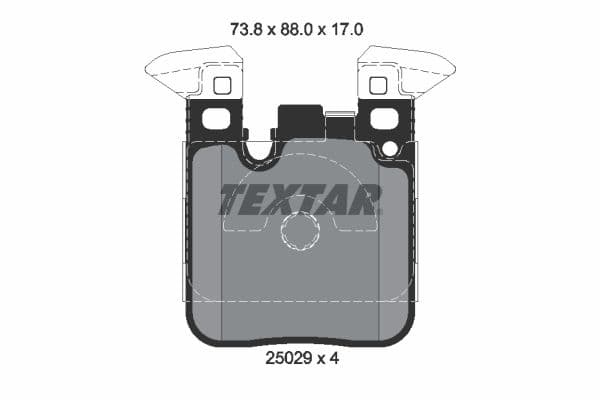 set placute frana,frana disc TEXTAR Q+ 2502902