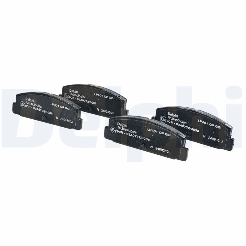 set placute frana,frana disc DELPHI LP401