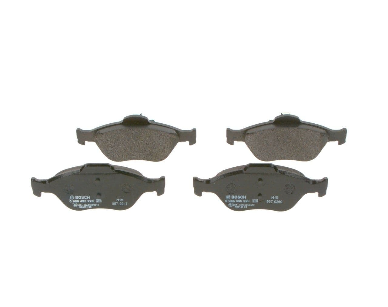 set placute frana,frana disc BOSCH 0 986 495 220