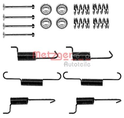 set accesorii, saboti frana parcare METZGER 105-0823