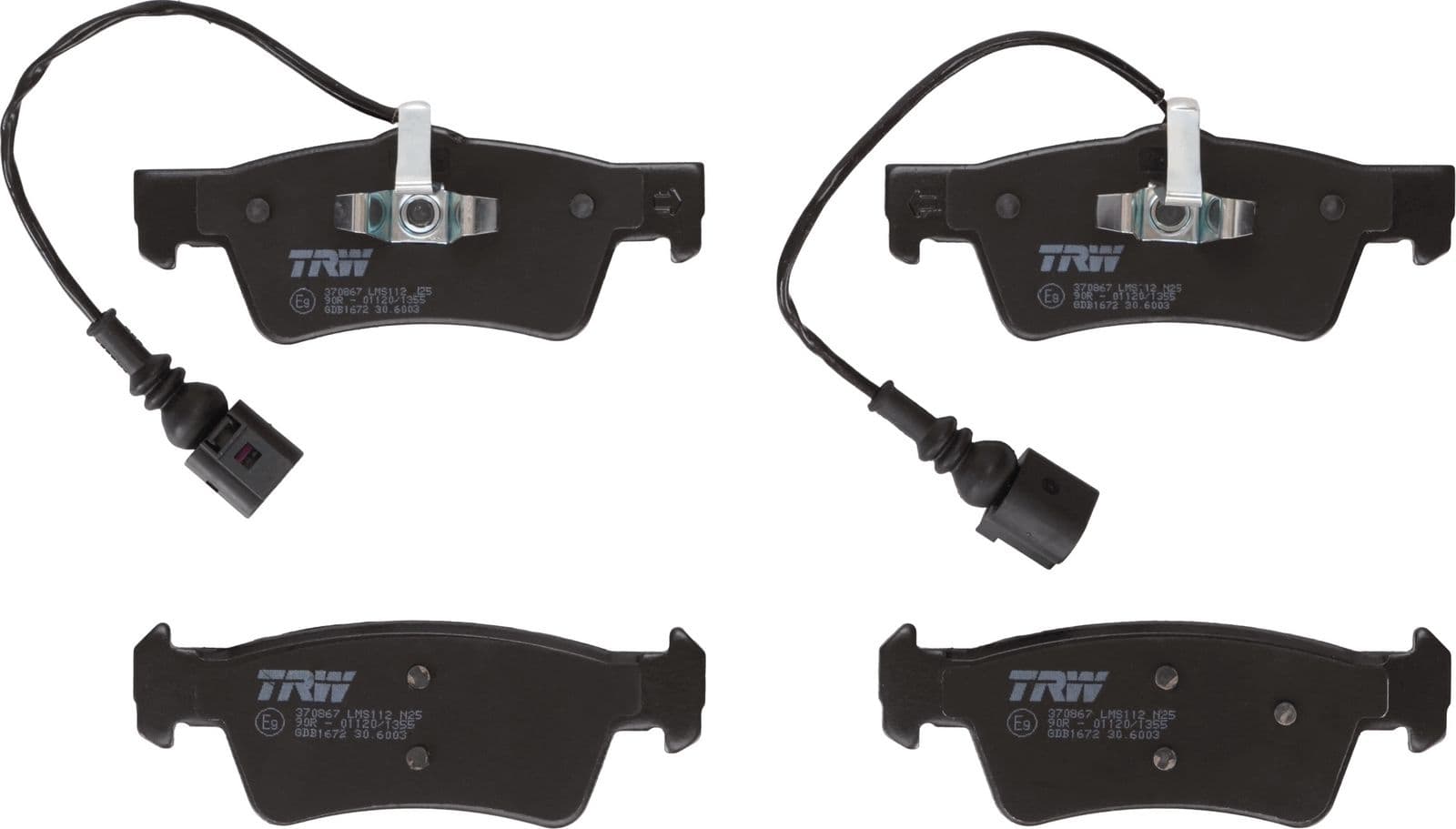 set placute frana,frana disc TRW GDB1672