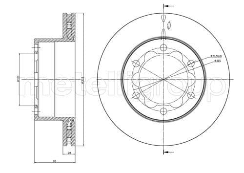 Disc frana METELLI 23-0880
