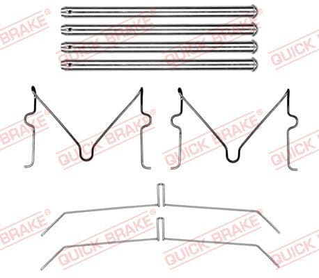 Set accesorii, placute frana QUICK BRAKE 109-0199