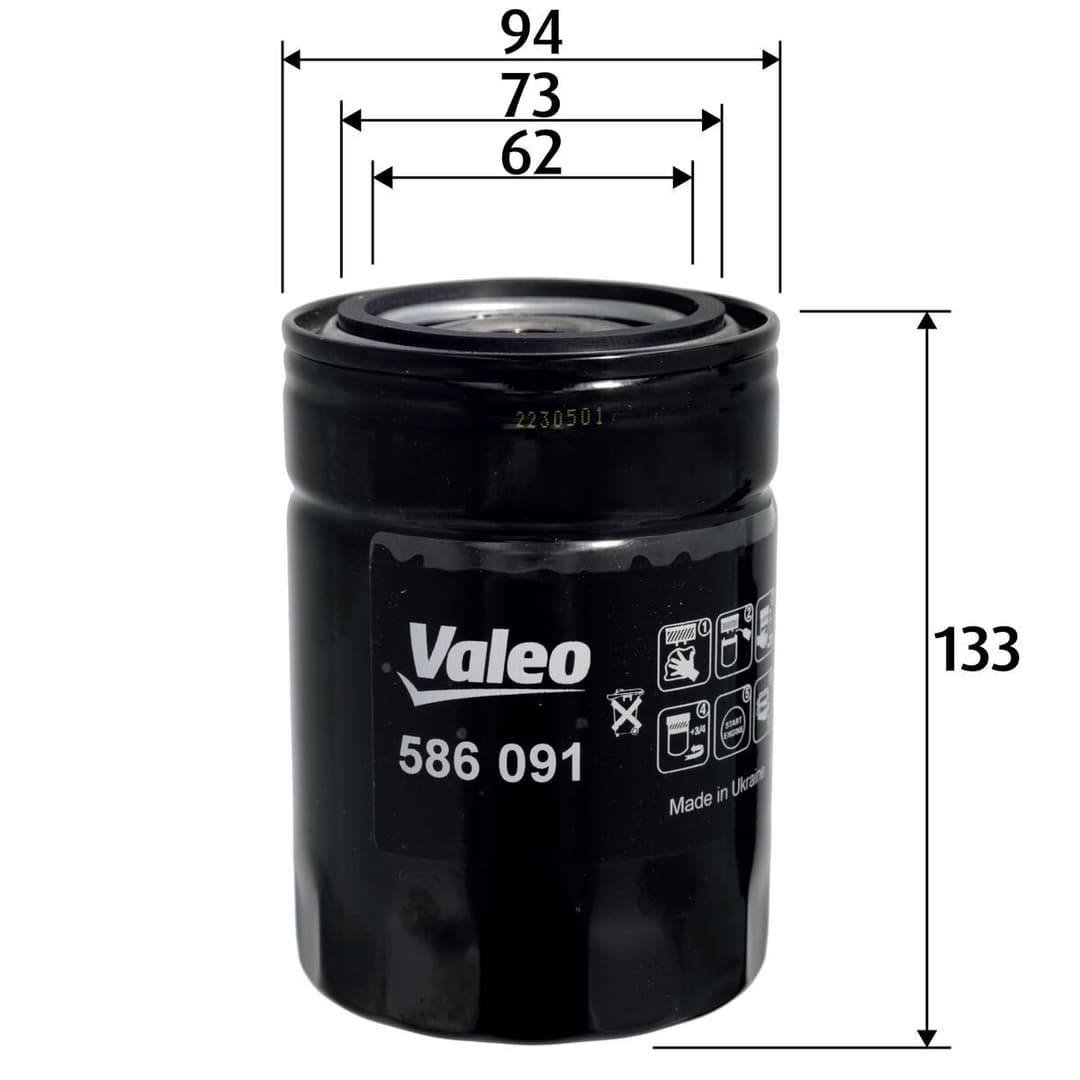 Filtru ulei VALEO 586091