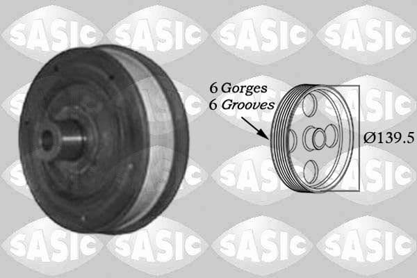Fulie curea, arbore cotit SASIC 2156019