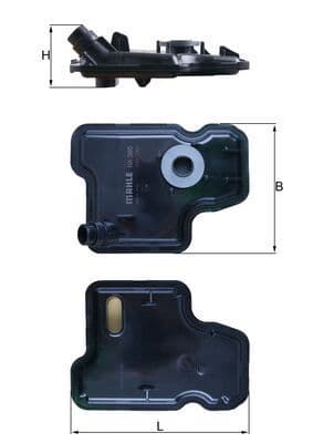 Filtru hidraulic, cutie de viteze automata MAHLE HX 395