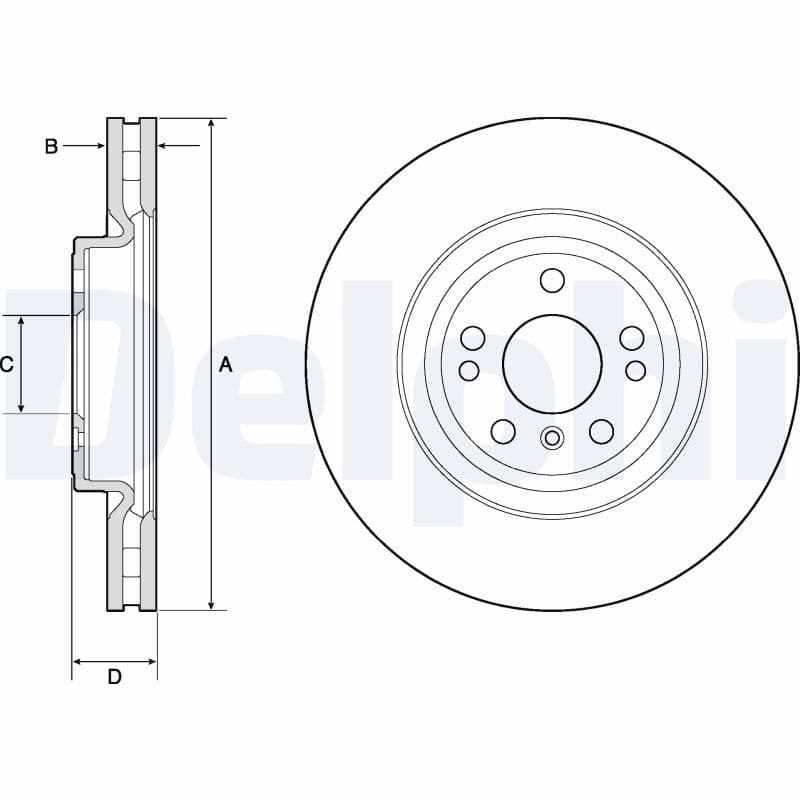 Disc frana DELPHI BG9148C