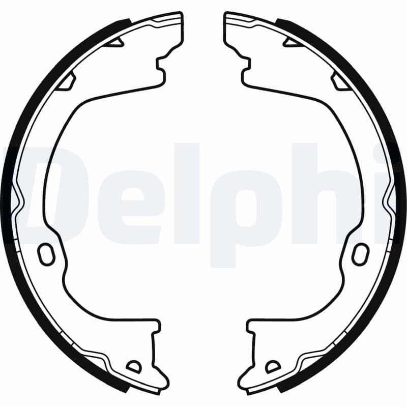 Set saboti frana, frana de mana DELPHI LS2055