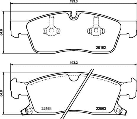 set placute frana,frana disc BREMBO P 37 027