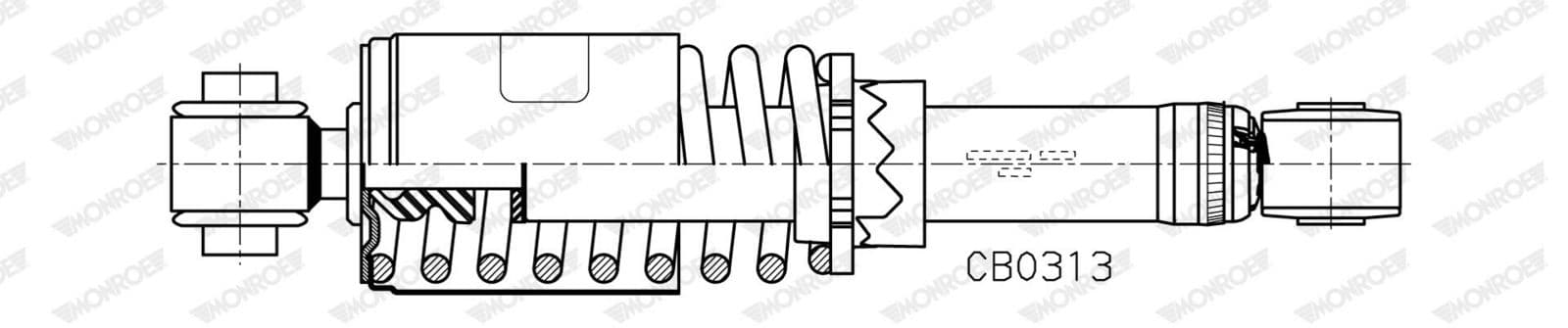 Amortizor, suspensie cabina MONROE CB0313