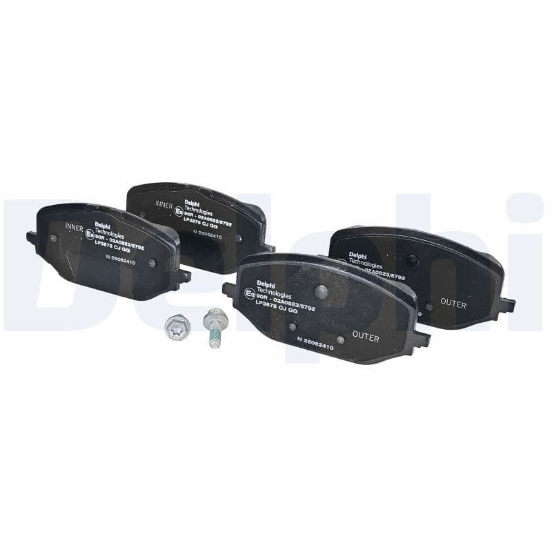 set placute frana,frana disc DELPHI LP3875