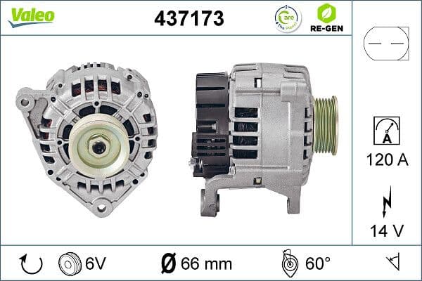 Generator / Alternator VALEO 437173