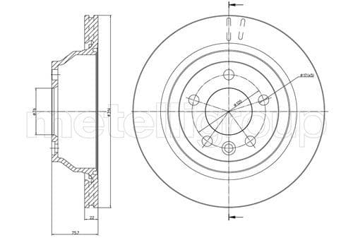 Disc frana METELLI 23-0849C