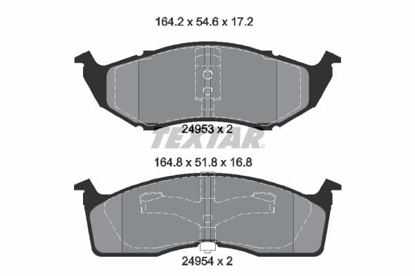 set placute frana,frana disc TEXTAR Q+ 2495301