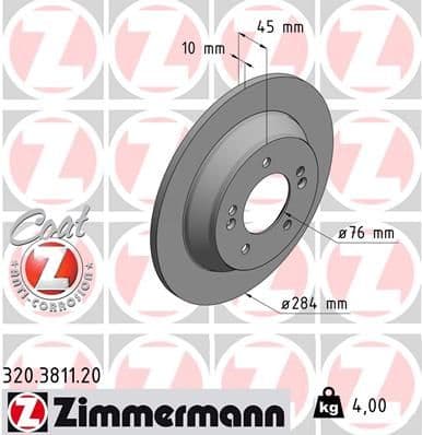 Disc frana ZIMMERMANN COAT Z 320.3811.20