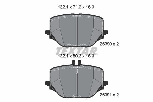 set placute frana,frana disc TEXTAR Q+ 2639001