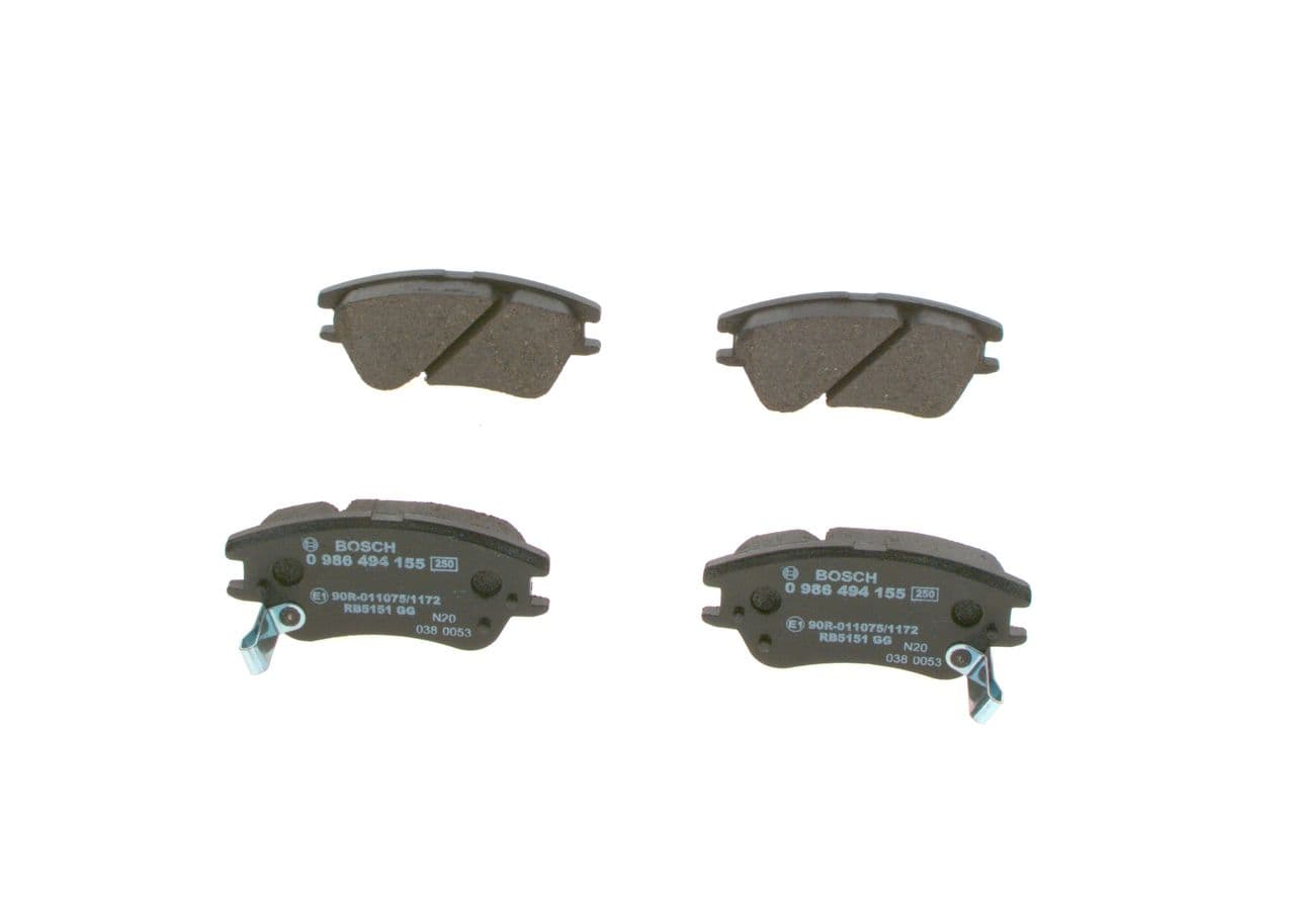 set placute frana,frana disc BOSCH 0 986 494 155