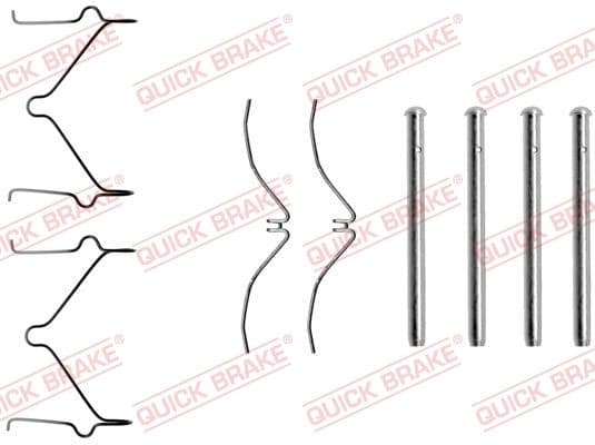 Set accesorii, placute frana QUICK BRAKE 109-1124