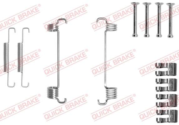 set accesorii, saboti frana parcare QUICK BRAKE 105-0851