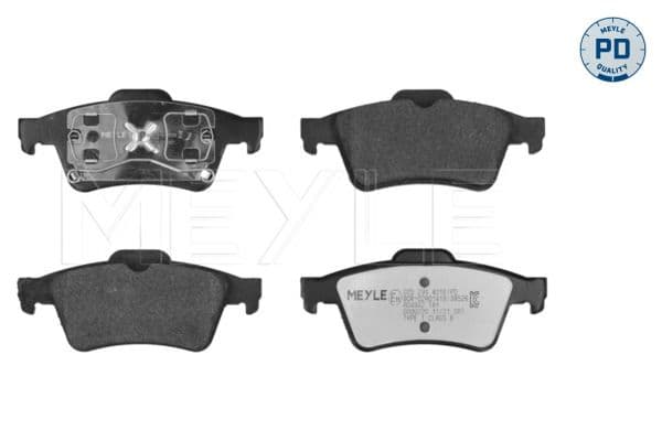 set placute frana,frana disc MEYLE -PD: Advanced performance and design. 025 234 8216/PD