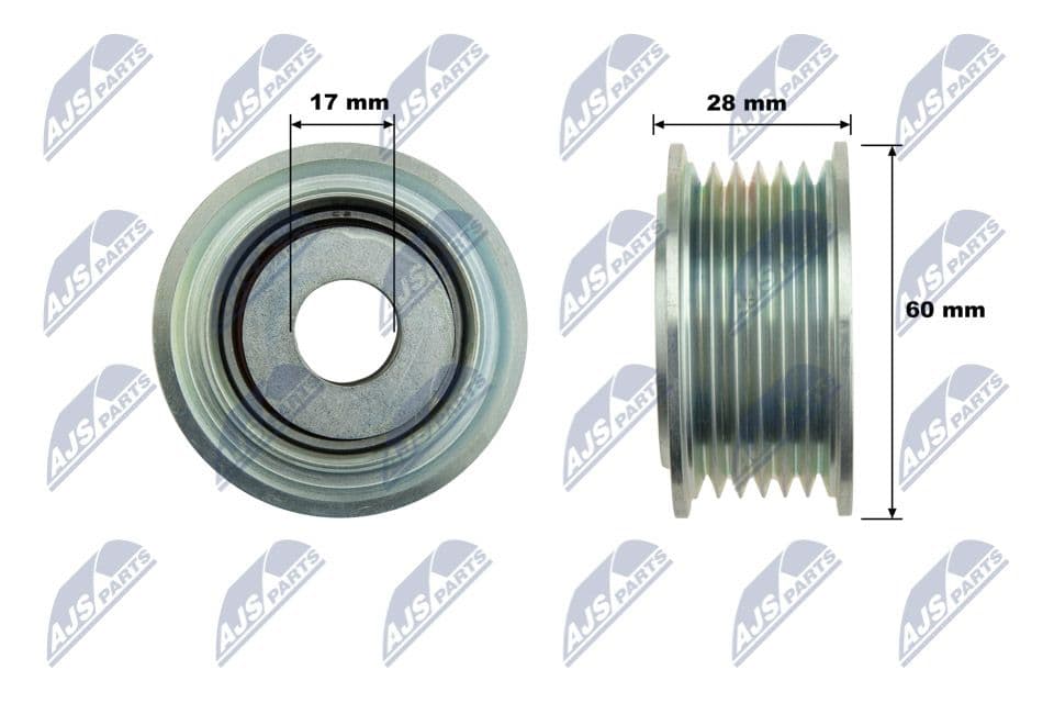 Rola ghidare/conducere, curea transmisie NTY RNK-VW-043