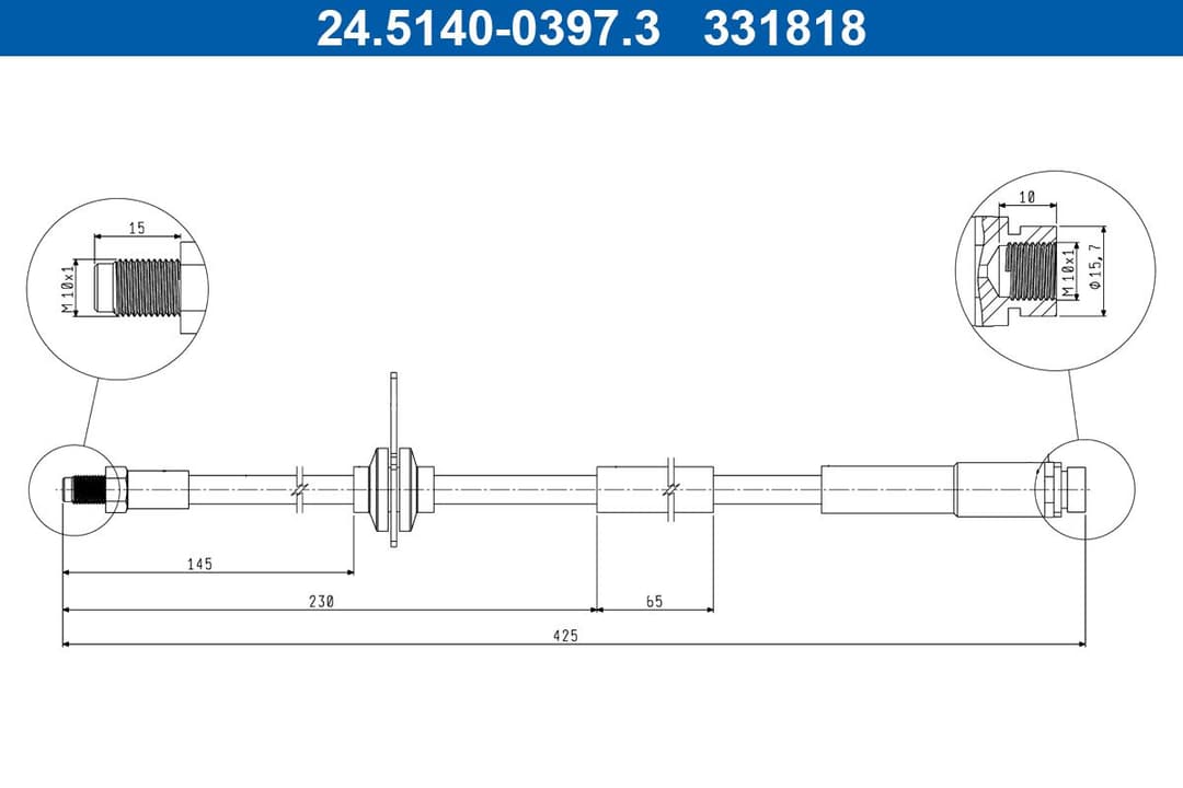 Furtun frana ATE 24.5140-0397.3