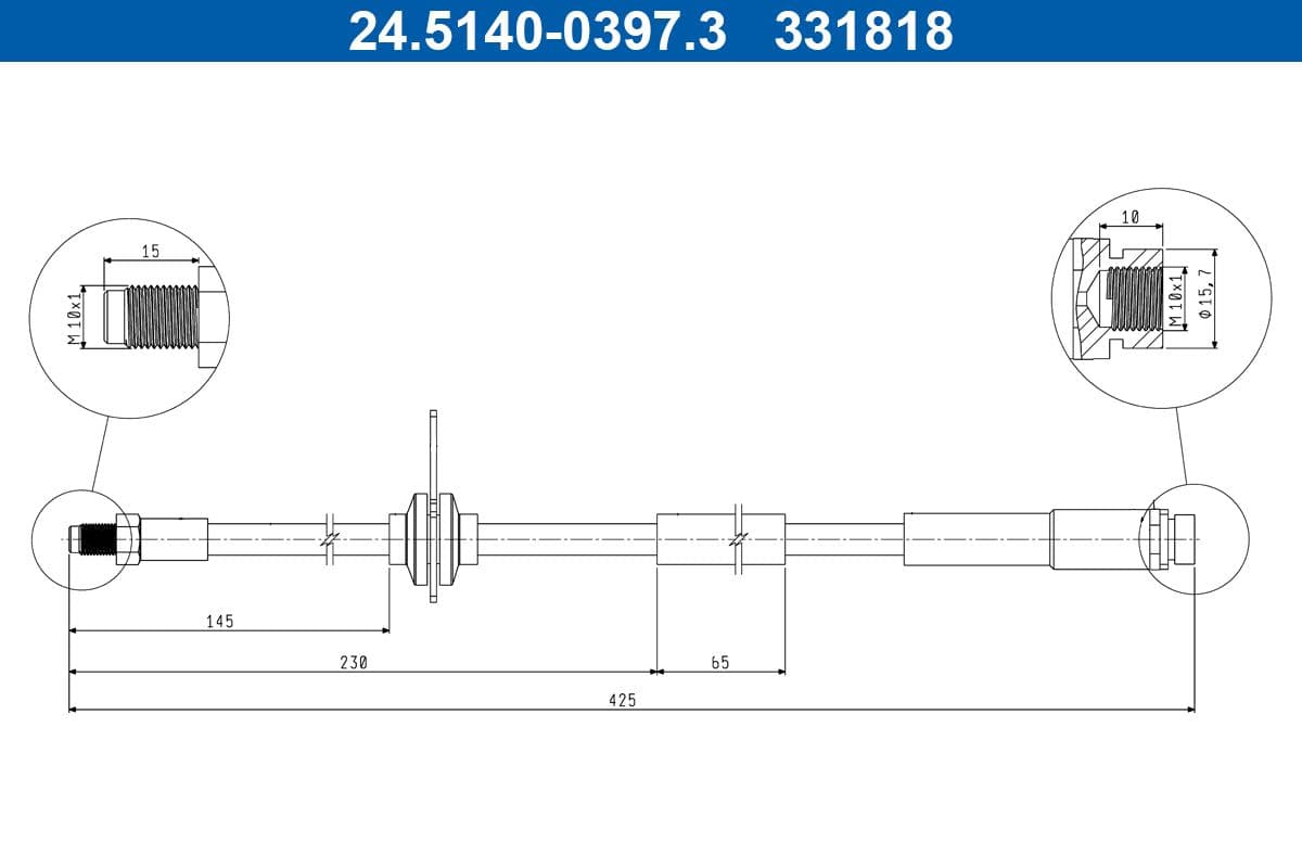 Furtun frana ATE 24.5140-0397.3