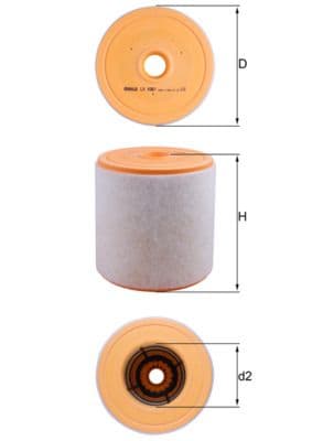 Filtru aer MAHLE LX 4961