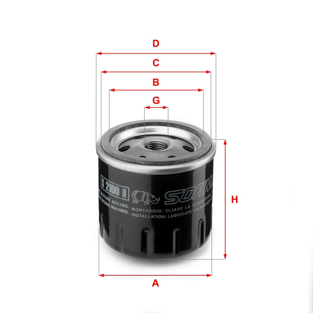 Filtru ulei SOFIMA S 2100 R