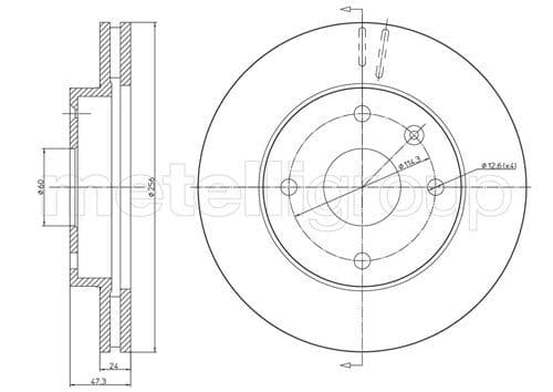 Disc frana METELLI 23-0719