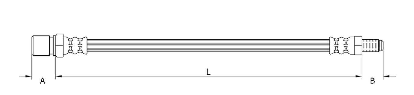 Furtun frana METZGER 4111154