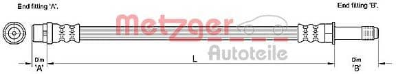 Furtun frana METZGER 4110278