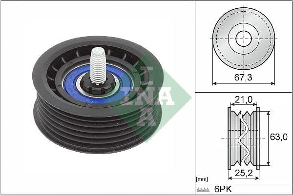 Rola ghidare/conducere, curea transmisie Schaeffler INA 532 0906 10