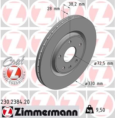 Disc frana ZIMMERMANN COAT Z 230.2384.20