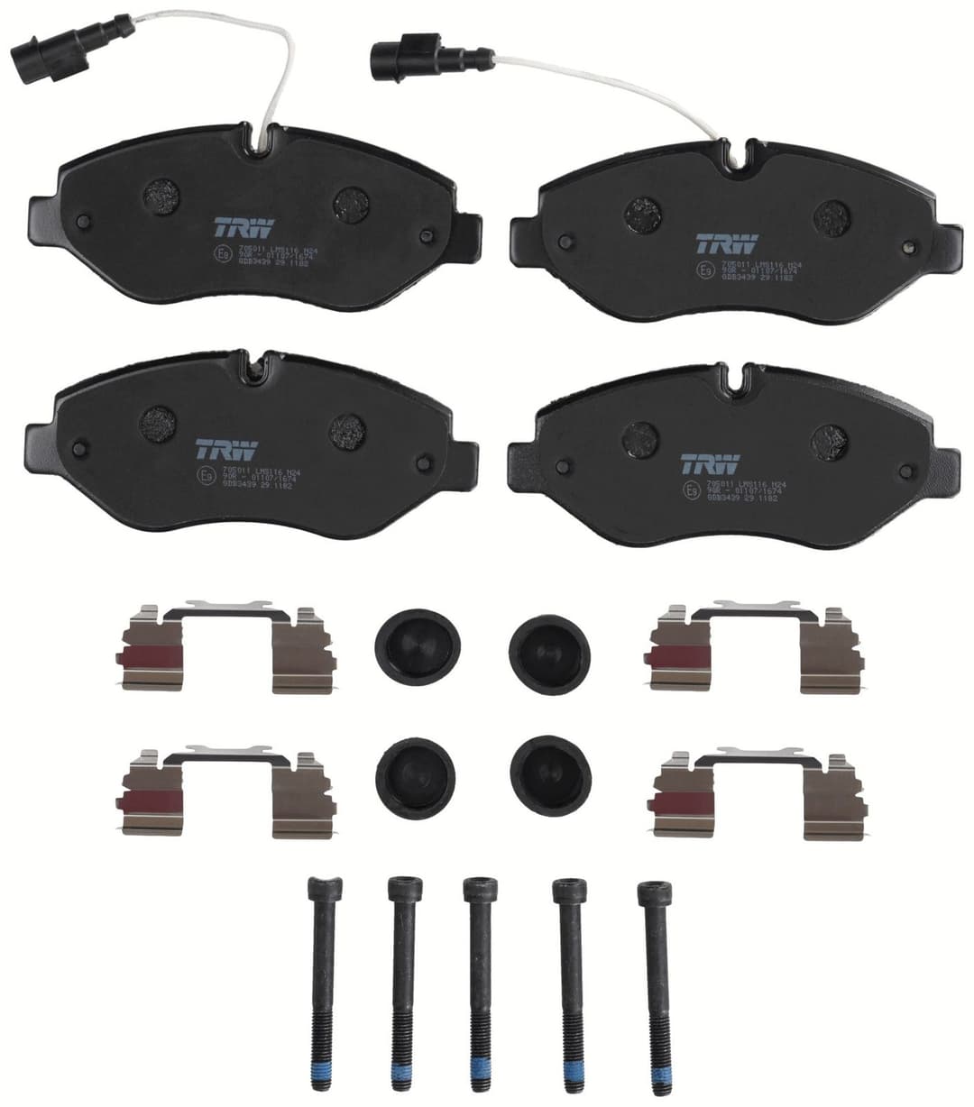 set placute frana,frana disc TRW GDB3439