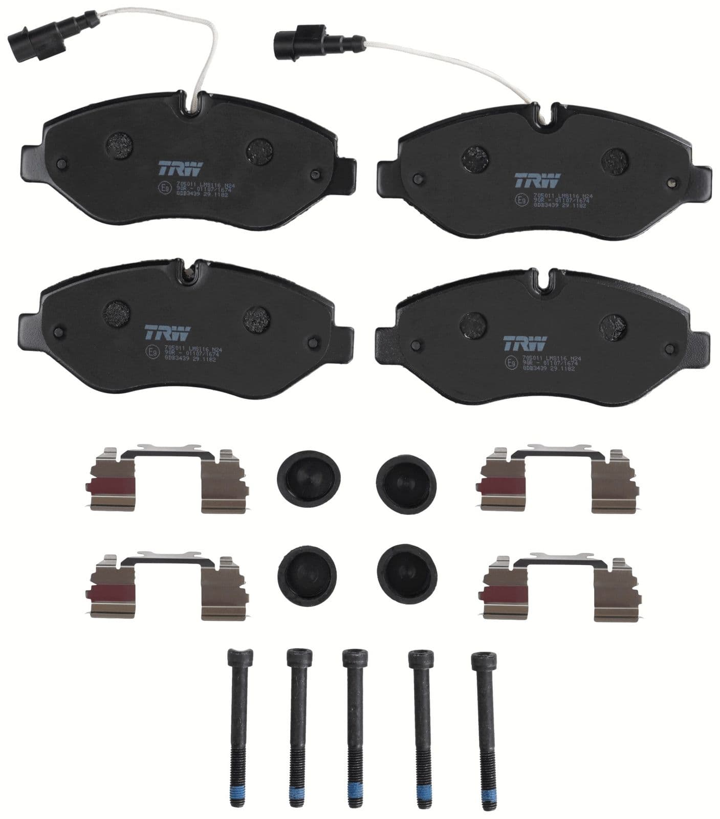 set placute frana,frana disc TRW GDB3439