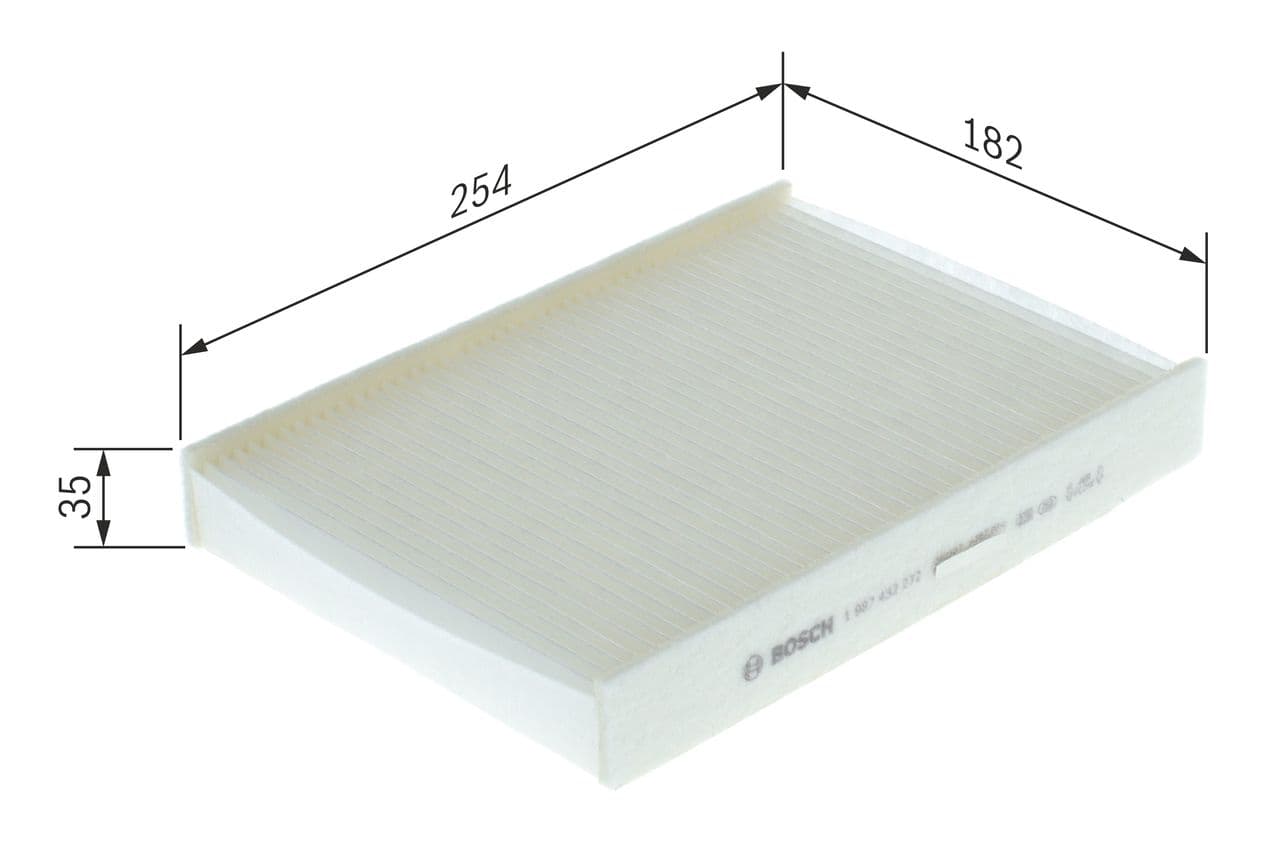 Filtru, aer habitaclu BOSCH 1 987 432 272