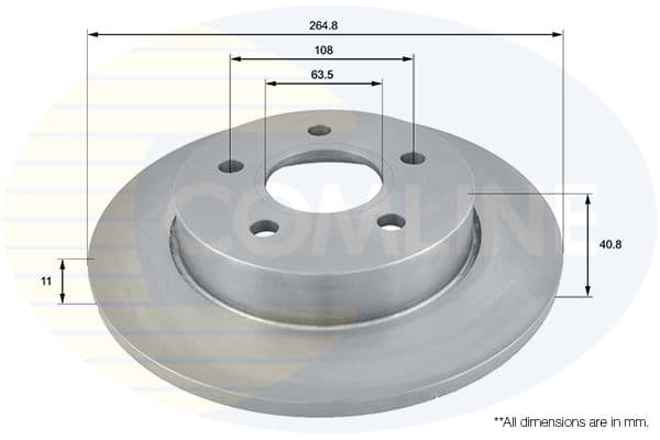 Disc frana COMLINE ADC1228