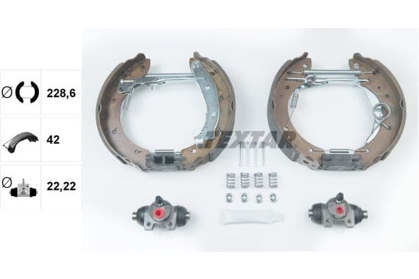 Set saboti frana TEXTAR Shoe Kit Pro 84052900