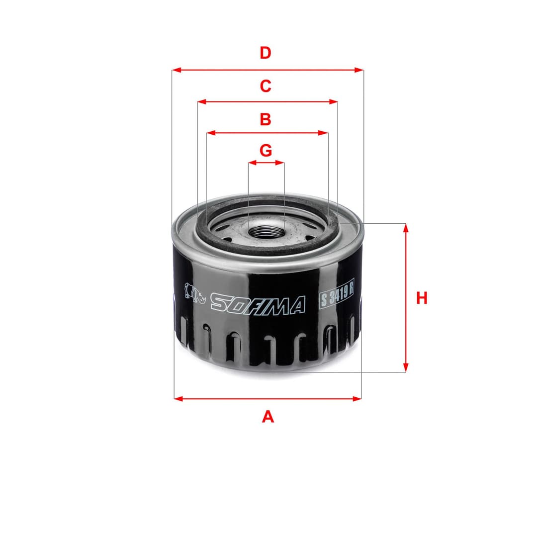 Filtru ulei SOFIMA S 3419 R