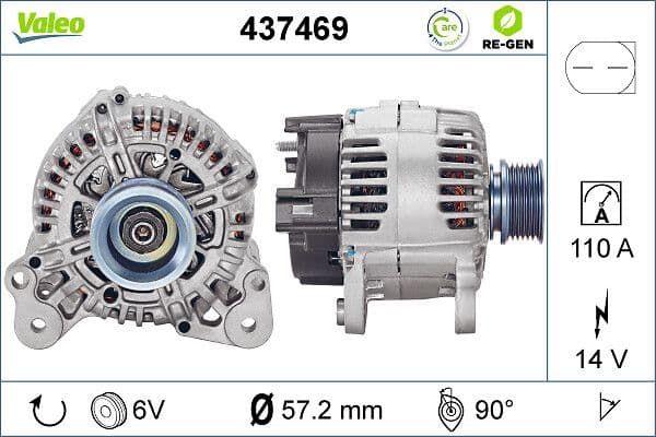 Generator / Alternator VALEO 437469