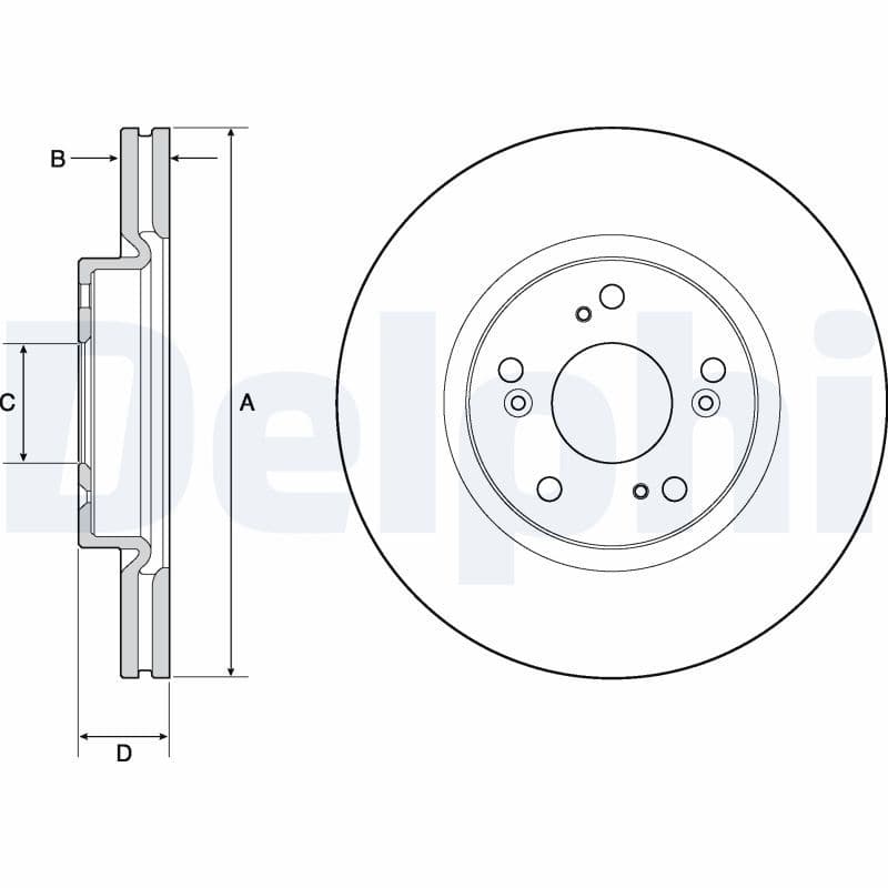 Disc frana DELPHI BG4698C