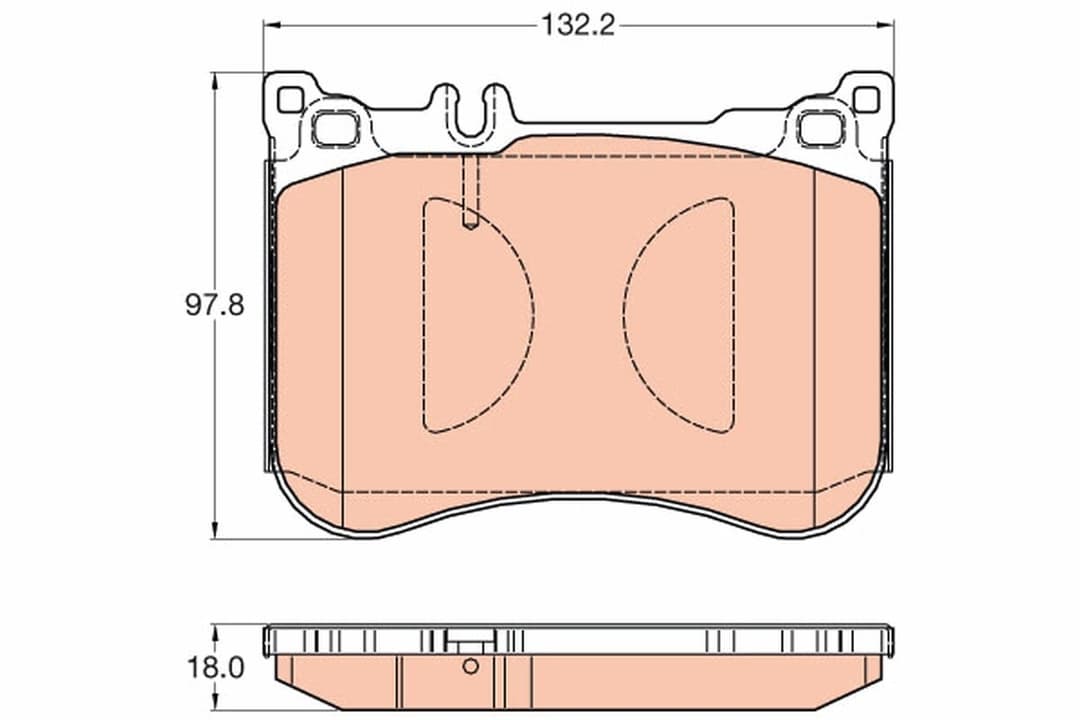 set placute frana,frana disc TRW GDB2019