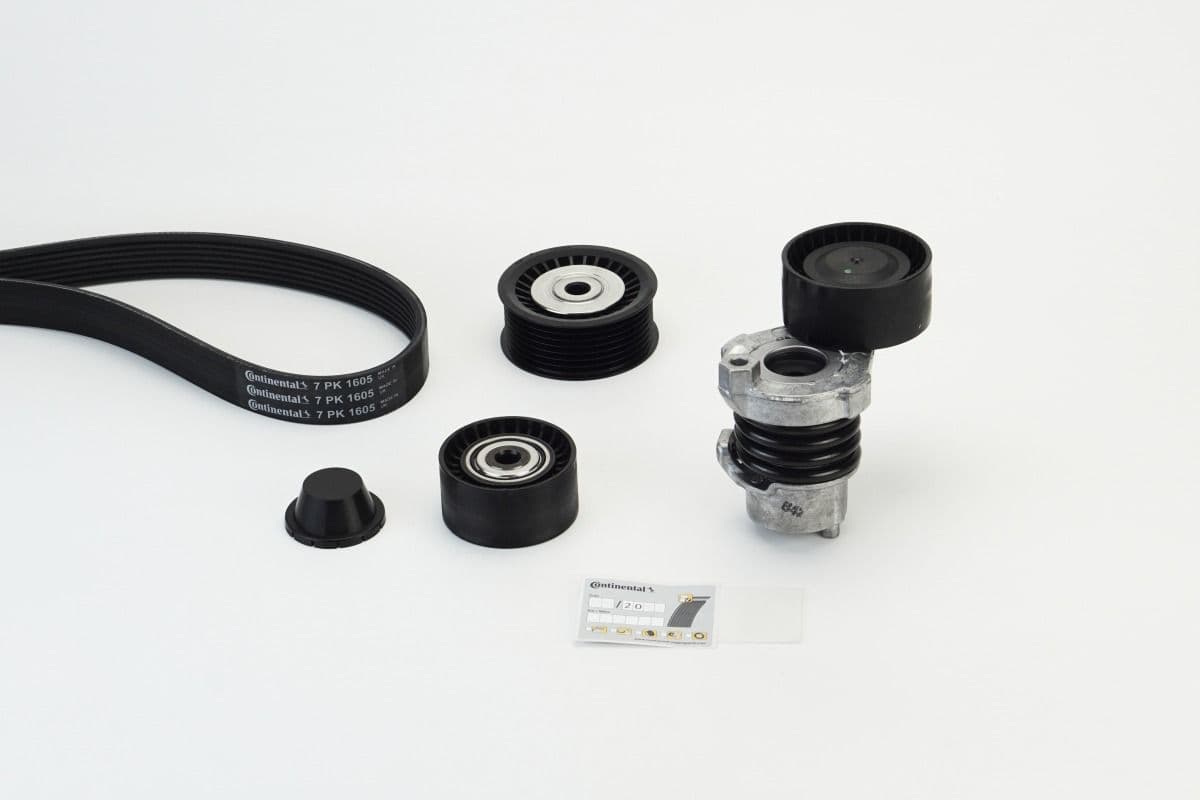 Set curea transmisie cu caneluri CONTINENTAL CTAM 7PK1605K1