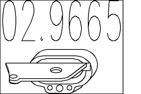 tampon cauciuc,amortizor esapament MTS 02.9665